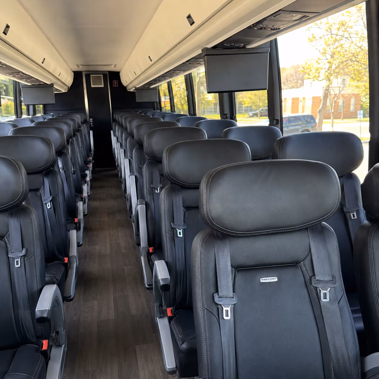 vacaville charter bus services interior